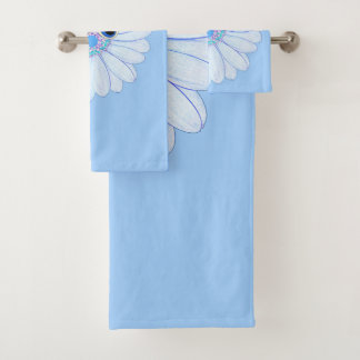 Fijne bloemetjes bad handdoek