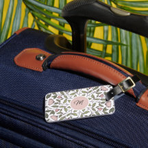 Fijne bloemrijke aangepaste monogram