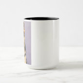 Fijne bruine Duitse herderschapenkoffie Mok (Midden)