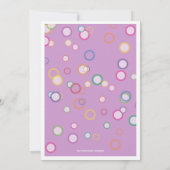 Fijne bubbels! Leeftijd nummer geboortedag Kaart (Achterkant)