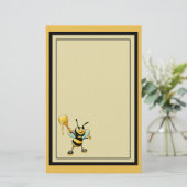Fijne Bumble met een honingzak Briefpapier (Staand voorkant)