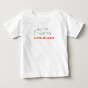 Fijne camper. Aangepaste naam Baby T-Shirt