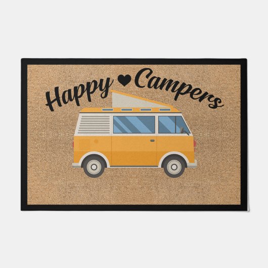 Fijne Camper Doormat, Cadeaubon Cadeau Deurmat (Voorkant)