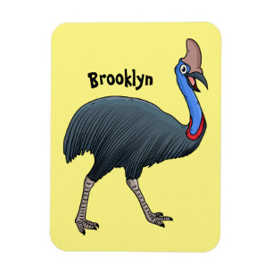 Fijne cartoon van de kasuivogel magneet