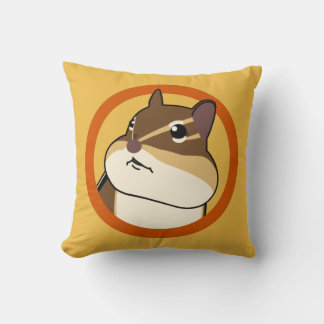 Fijne Chippy Chipmunk Sinaasappel! 幸せそうなシマリ ス の ク  Kussen