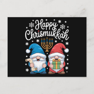 Fijne Chrismukkah Kabouters Menora Hanukkah Kerstm Feestdagenkaart