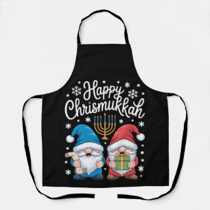 Fijne Chrismukkah Kabouters Menora Hanukkah Kerstm Schort
