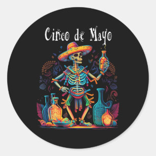 Fijne Cinco de Mayo! Festival #06 Ronde Sticker