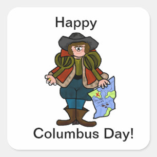 Fijne Columbus Day Stickers - Ver. 2