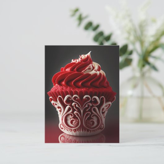 Fijne Cupcake Briefkaart (Staand voorkant)