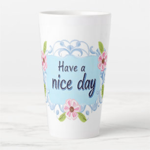 Fijne Dag Blauw Latte Mok