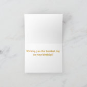 Fijne dag, HAPPY BEE-DAY! Kaart (Binnen)