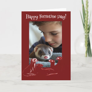Fijne dag met de Ferretine Valentijn Feestdagen Kaart
