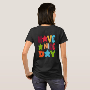 Fijne Dag – Mooie Bubble Typografie T-shirt