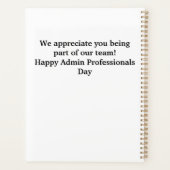 Fijne dag van de administratieve professional planner (Achterkant)