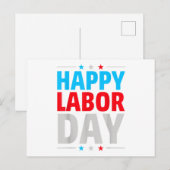 Fijne Dag van de Arbeid! Feestdagenkaart (Voorkant / Achterkant)