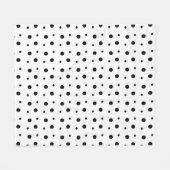 Fijne Dalmatische Vlekken Fleece Deken (Voorkant (Horizontaal))