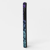 Fijne Damast Turkoois Blauw Paars Zwart Case-Mate iPhone Case (Achterkant/links)