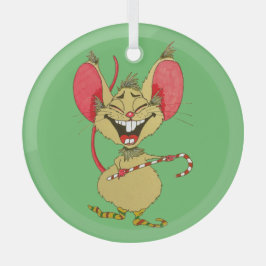 Fijne dans met kerst! glas ornament