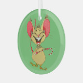 Fijne dans met kerst! glas ornament (Voorkant links)