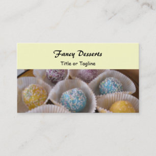 Fijne desserts visitekaartje