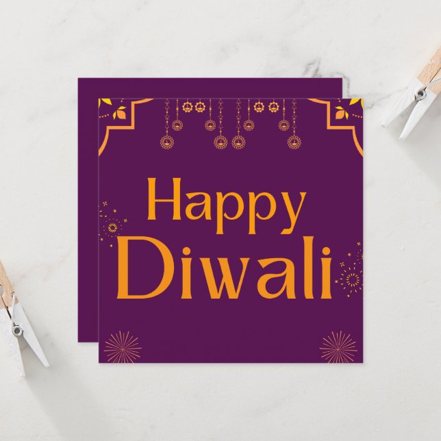 Fijne Diwali-feest  (Voorkant / Achterkant in situ)