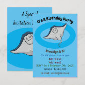 Fijne doornvis cartoon kaart (Voorkant / Achterkant)