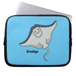 Fijne doornvis cartoon laptop sleeve