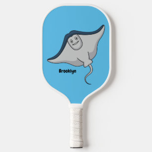 Fijne doornvis cartoon pickleball paddle