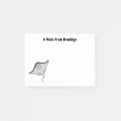 Fijne doornvis cartoon post-it® notes (Voorkant)