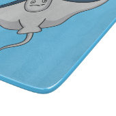 Fijne doornvis cartoon snijplank (Hoek)