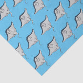 Fijne doornvis cartoon tissuepapier (Detail)