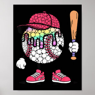 Fijne Dot-dag Stippen Honkbal Kinderen Peuter Jij Poster