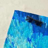 Fijne, drijvende wezens in het zee - abstract strandlaken (In situ)