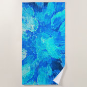 Fijne, drijvende wezens in het zee - abstract strandlaken (Voorkant)