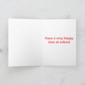 Fijne eerste dag op school kaart (Binnen)