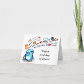 Fijne eerste dag schoolkaart kaart (Voorkant)