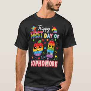 Fijne eerste dag Sophomore Fidget Speelgoed Kind t T-shirt