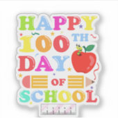 Fijne eerste dag Sticker op school (Voorkant)