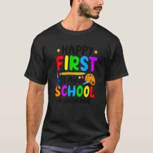 Fijne eerste dag van de achtste klas van de leerkr t-shirt