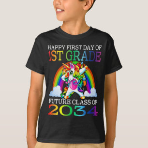 Fijne eerste dag van de eerste graad Toekomstige K T-shirt