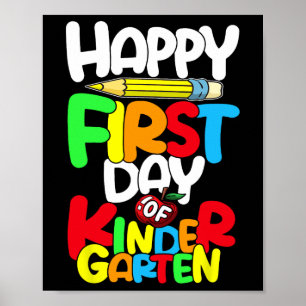 Fijne eerste dag van de kinderarts terug naar SC Poster