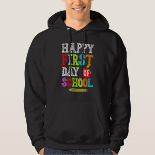 Fijne eerste dag van de leerkracht terug naar scho hoodie