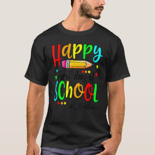 Fijne eerste dag van de leerkracht terug naar scho t-shirt