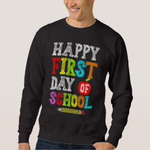 Fijne eerste dag van de leerkracht terug naar scho trui