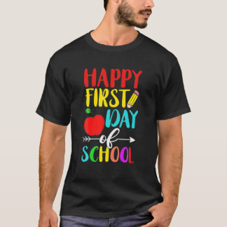 Fijne eerste dag van de school Funny Elementary Te T-shirt