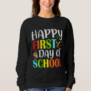 Fijne eerste dag van de schoolgaande Mannen Vrouwe Trui