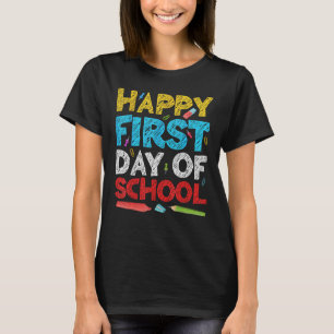 Fijne eerste dag van de schoolleraar-student terug t-shirt