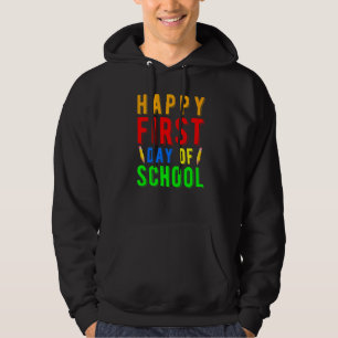 Fijne eerste dag van het schoolontwerp voor lerare hoodie