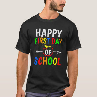 Fijne eerste dag van het schoolontwerp voor lerare t-shirt